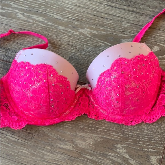 Dream Angels Demi Lined Pink Bra - Picture 2 of 5